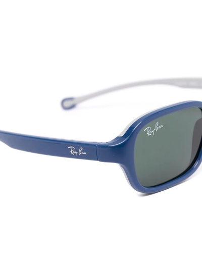 Ray-ban Junior Square-frame Tinted Sunglasses In Blue
