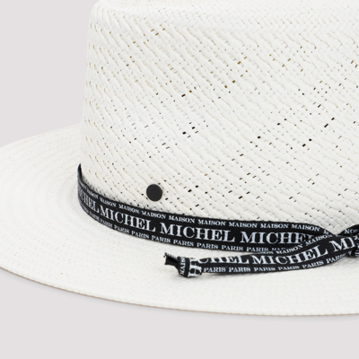 Shop Maison Michel Andre Hat In Nude &amp; Neutrals