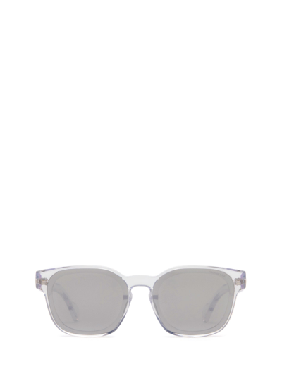 Shop Moncler Sunglasses In Crystal