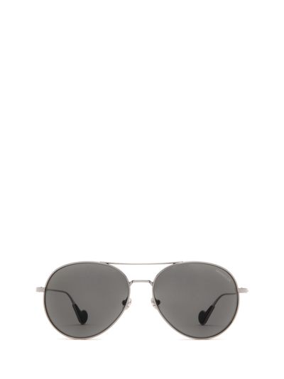 Shop Moncler Sunglasses In Smoke
