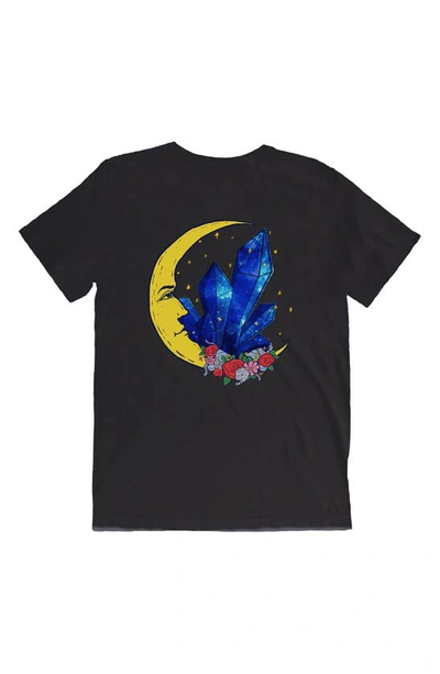Shop Altru Moon & Crystal T-shirt In Black