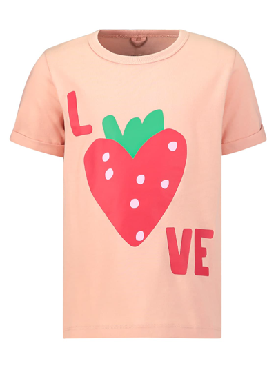 Shop Stella Mccartney T-shirt For Girls In Apricot