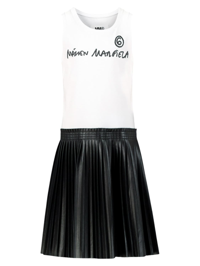 Shop Mm6 Maison Margiela Kids Dress For Girls In Black