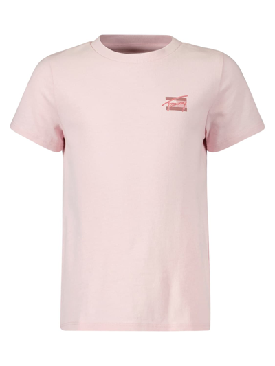 Shop Tommy Hilfiger Kids Pink T-shirt For Girls