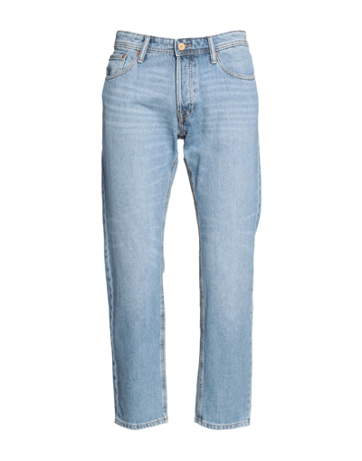 Shop Jack & Jones Man Jeans Blue Size 34w-30l Cotton