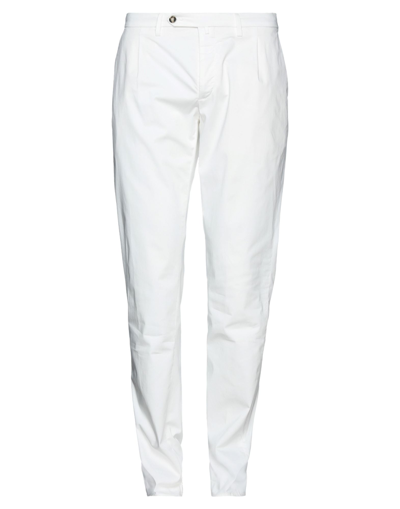 Shop Siviglia Man Pants White Size 38 Cotton, Elastane