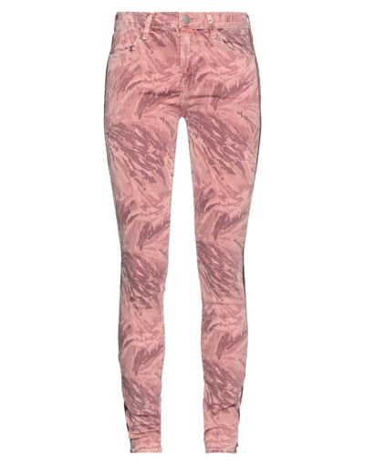 Shop J Brand Woman Jeans Pastel Pink Size 26 Cotton, Polyester, Elastane