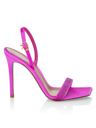 Shop Gianvito Rossi Women's Britney Chenille Stiletto Sandals In Bloom