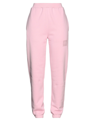 Shop Opening Ceremony Woman Pants Pink Size L Cotton, Elastane