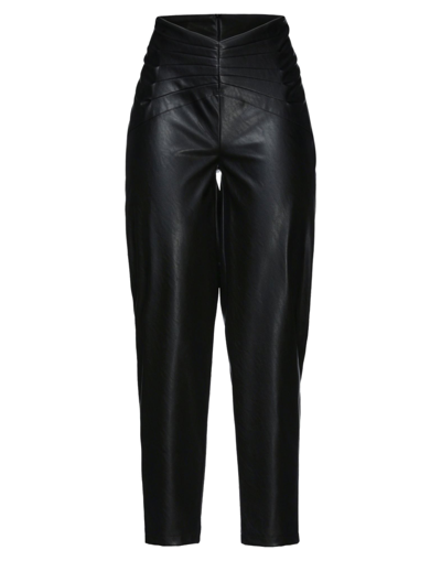 Shop Actualee Woman Pants Black Size 8 Polyester, Polyurethane