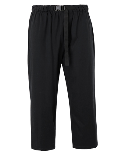 Shop 8 By Yoox Cotton Drawstring Crop Trousers Man Cropped Pants Black Size 32 Cotton, Elastane