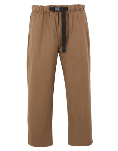 Shop 8 By Yoox Cotton Drawstring Crop Trousers Man Pants Brown Size 34 Cotton, Elastane