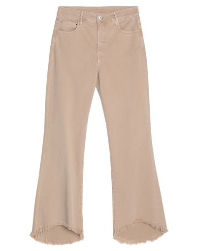 Shop Cycle Woman Denim Pants Sand Size 27 Cotton, Elastane In Beige