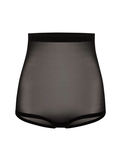 Shop Wolford Women's High-waisted Control Briefs In Black