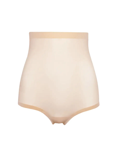 Shop Wolford Women's High-waisted Control Briefs In Clay