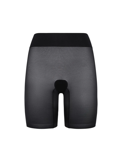 Shop Wolford Women's Sheer Touch Control Shorts In Black