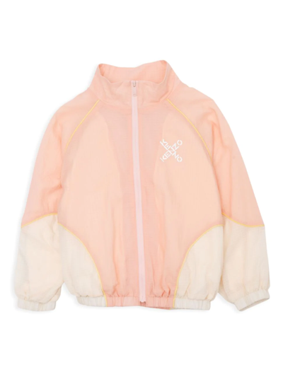 Shop Kenzo Little Girl's & Girl's Ripstop Track Jacket In Pink