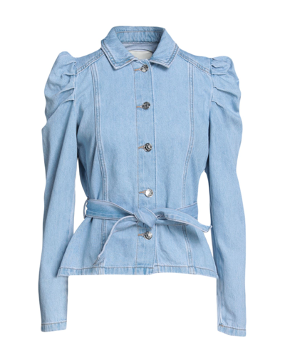 Shop Only Woman Denim Outerwear Blue Size Xl Cotton