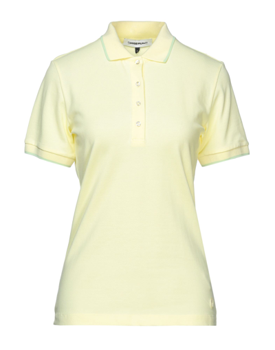 Shop Ciesse Piumini Woman Polo Shirt Light Yellow Size S Cotton, Elastane