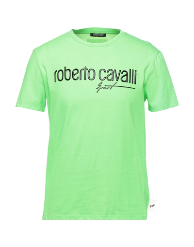 Roberto Cavalli Sport T-shirts In Green | ModeSens