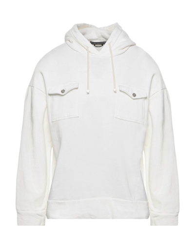Shop Daniele Alessandrini Man Sweatshirt White Size Xl Cotton