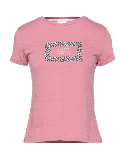 Shop Freddy Woman T-shirt Pastel Pink Size L Cotton