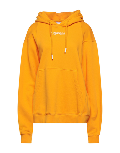 Shop Lourdes New York Woman Sweatshirt Apricot Size Xl Cotton In Orange