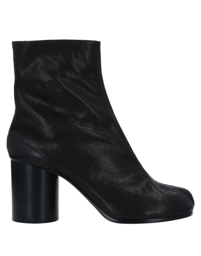 Shop Maison Margiela Woman Ankle Boots Black Size 8 Soft Leather
