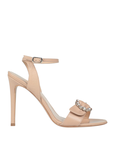 Shop Rebel Queen By Liu •jo Rebel Queen Woman Sandals Blush Size 11 Soft Leather In Pink