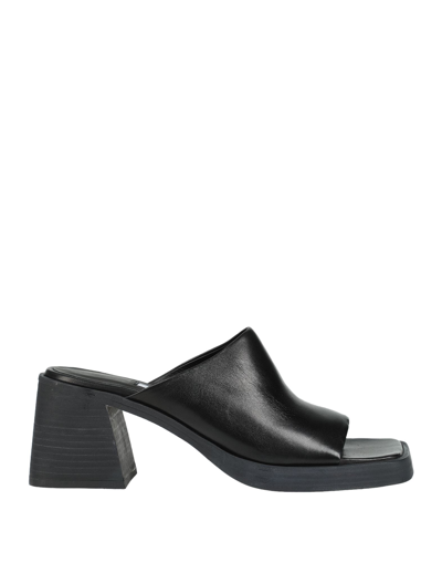 Shop Miista Kristen Black Stretch Woman Sandals Black Size 7.5 Lambskin