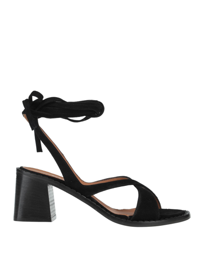 Shop Valini Woman Sandals Black Size 7 Soft Leather