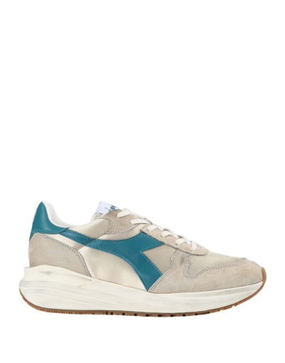 Shop Diadora Heritage Equipe H Dirty Stone Wash Evo Woman Sneakers Beige Size 7 Soft Leather, Textile Fib