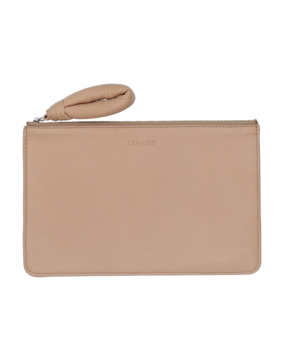 Shop Lemaire Pouches In Beige