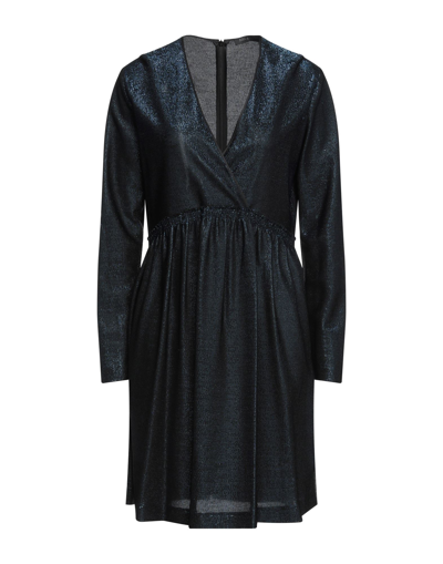 Shop Antonelli Woman Mini Dress Midnight Blue Size 6 Viscose, Modal, Polyester