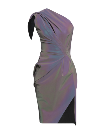 Shop Maticevski Short Dresses In Dark Purple