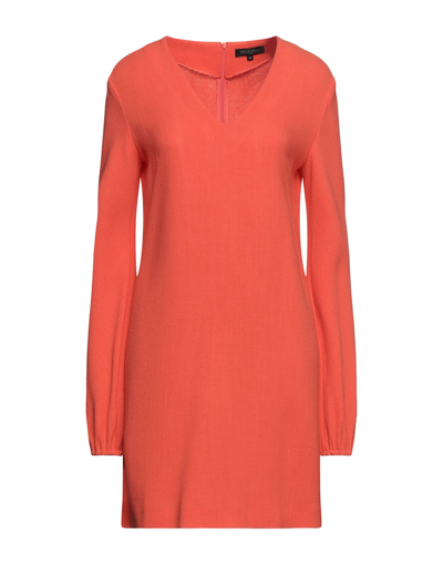 Shop Antonelli Woman Mini Dress Khaki Size 6 Virgin Wool In Beige