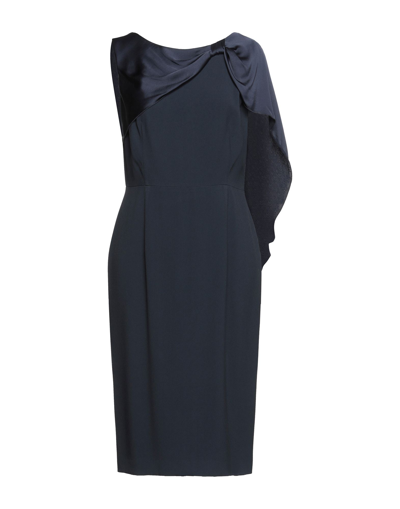 Shop Clips Woman Midi Dress Midnight Blue Size 14 Viscose, Acetate, Elastane