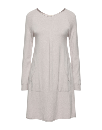 Shop Cashmere Company Woman Mini Dress Light Grey Size 12 Wool, Cashmere, Nylon, Elastane