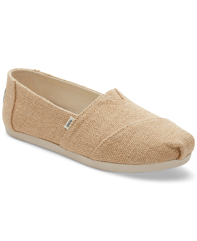 Shop Toms Women's Alpargata Cloudbound Recycled Slip-on Flats Women's Shoes In Natural