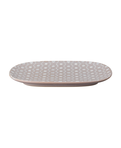 Shop Denby Impression Accent Medium Oblong Platter In Medium Pink