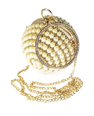 Shop Badgley Mischka Women's Disco Ball Handbag In Gold