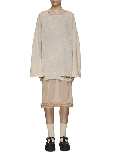 Distressed sweatshirt dress discount