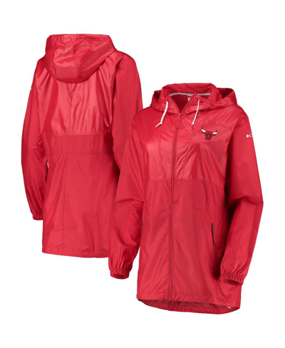 Columbia Women's  Red Chicago Bulls Flashback Full-zip Jacket In Red