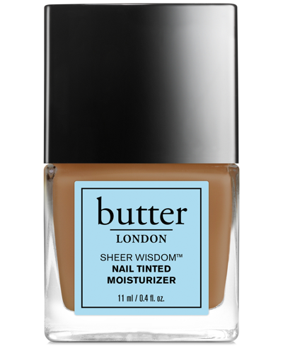 Shop Butter London Sheer Wisdom Nail Tinted Moisturizer In Tan