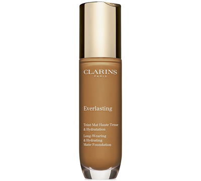 Shop Clarins Everlasting Long-wearing Full Coverage Foundation, 1 Oz. In .w Pecan