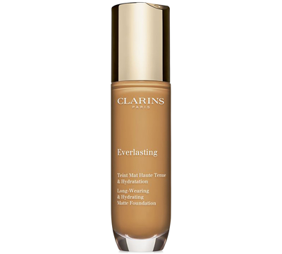 Shop Clarins Everlasting Long-wearing Full Coverage Foundation, 1 Oz. In .w Sepia
