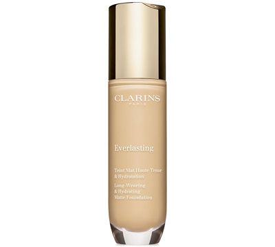 Shop Clarins Everlasting Long-wearing Full Coverage Foundation, 1 Oz. In W Linen