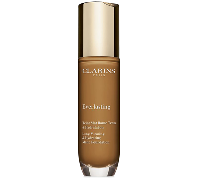 Shop Clarins Everlasting Long-wearing Full Coverage Foundation, 1 Oz. In N Sienna