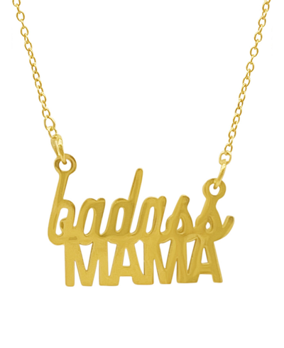 Shop Adornia Badass Mama Necklace In Yellow