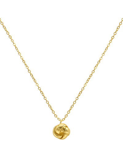 Shop Adornia Knot Pendant Necklace In Yellow